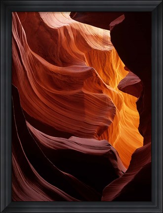 Framed Antelope Canyon, Navajo Tribal Land, Arizona Print