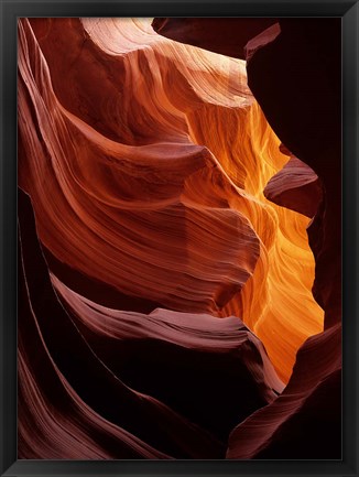 Framed Antelope Canyon, Navajo Tribal Land, Arizona Print