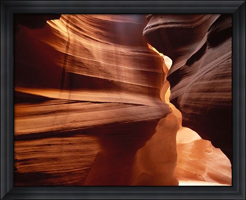 Framed Upper Antelope Canyon Slot, Canyon Interior Print