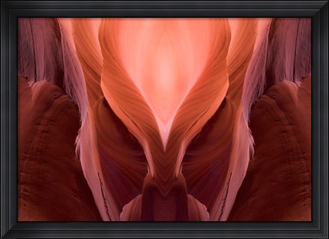Framed Upper Antelope Canyon, Sandstone Walls Print