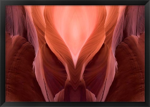 Framed Upper Antelope Canyon, Sandstone Walls Print