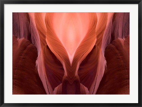 Framed Upper Antelope Canyon, Sandstone Walls Print