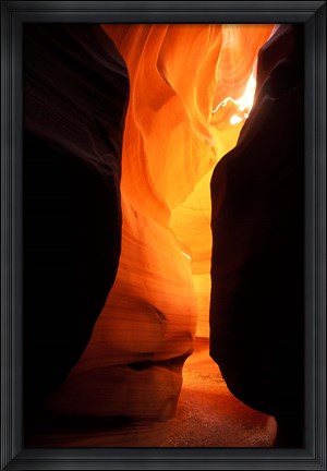 Framed Antelope Canyon Silhouettes Print