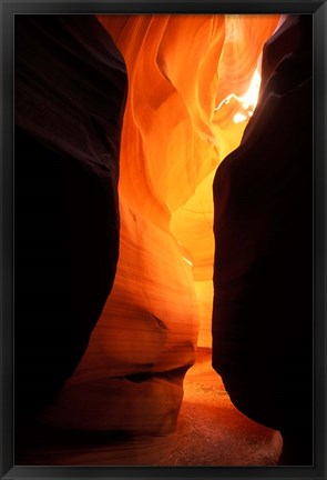 Framed Antelope Canyon Silhouettes Print