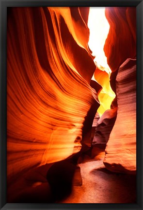 Framed Antelope Canyon Silhouettes in Page, Arizona Print