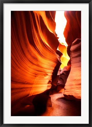 Framed Antelope Canyon Silhouettes in Page, Arizona Print