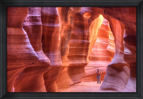 Framed Antelope Canyon, Navajo Tribal Park IV Print
