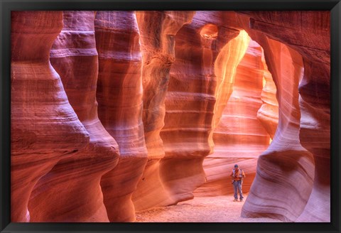 Framed Antelope Canyon, Navajo Tribal Park IV Print