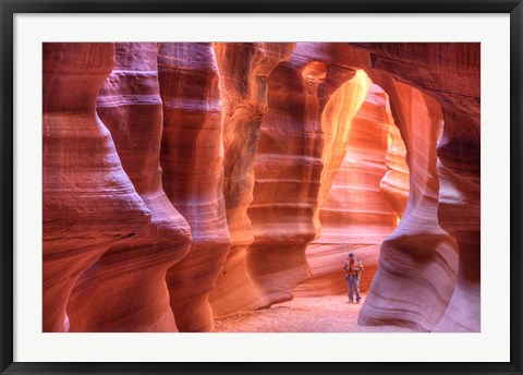 Framed Antelope Canyon, Navajo Tribal Park IV Print