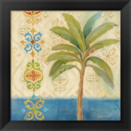 Framed Ikat Palm I Print