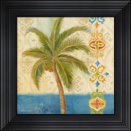 Framed Ikat Palm II Print