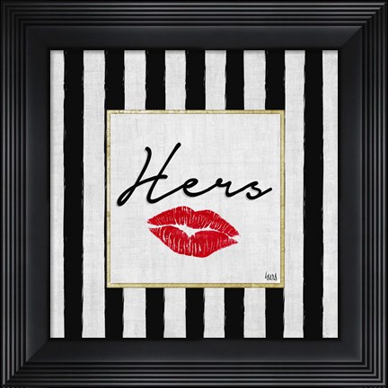Framed His and Hers Blk/Gold II Print