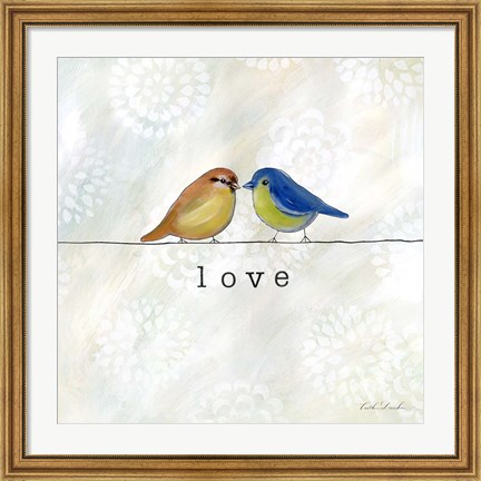 Framed Birds of a Feather Square II Print