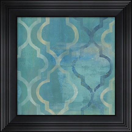 Framed Quatrefoil I Print