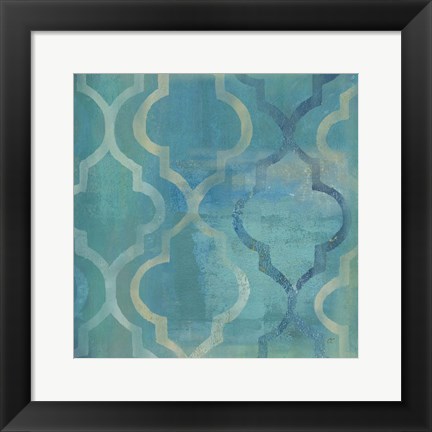 Framed Quatrefoil I Print