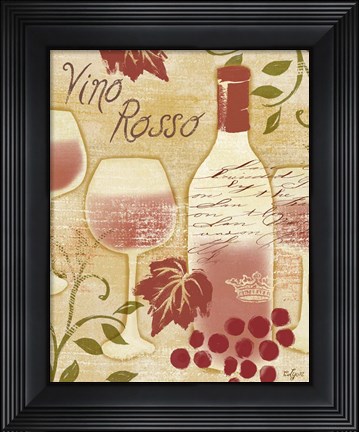 Framed Vino Rosso Print