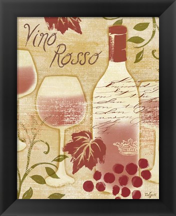 Framed Vino Rosso Print