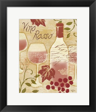 Framed Vino Rosso Print