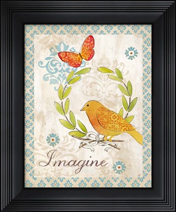 Framed Fleur d&#39;Lis Border II Print