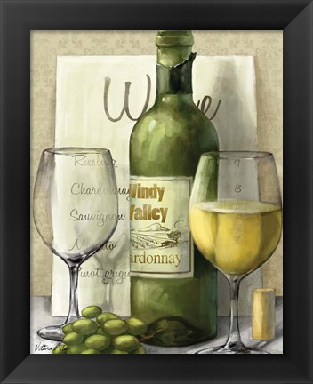 Framed Valley Wine II Print