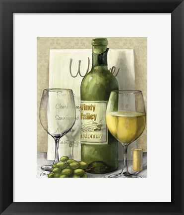 Framed Valley Wine II Print