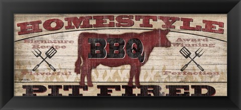 Framed Homestyle BBQ I (Cow) Print