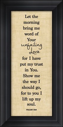 Framed Bible Verse Panel I (Psalms) Print
