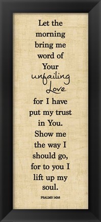 Framed Bible Verse Panel I (Psalms) Print