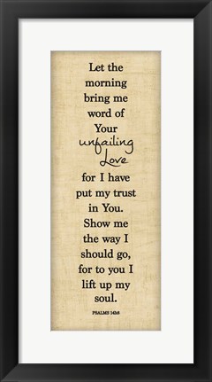 Framed Bible Verse Panel I (Psalms) Print