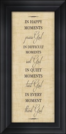 Framed Bible Verse Panel II (Praise God) Print