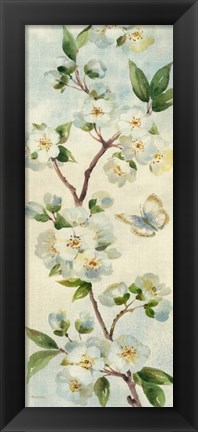 Framed Cherry Bloom Panel I Print