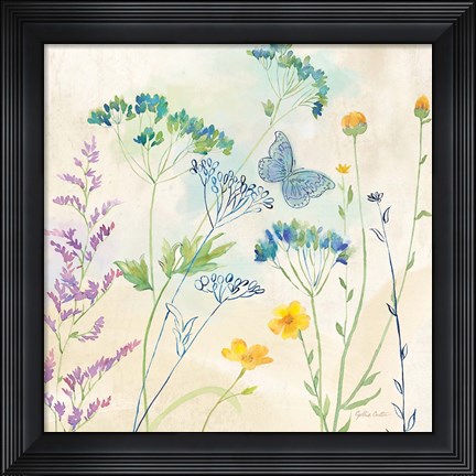 Framed Wildflower Garden I Print