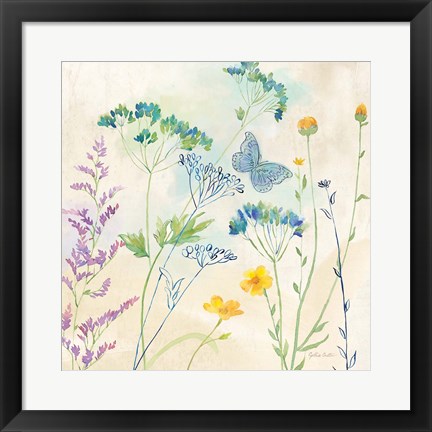 Framed Wildflower Garden I Print