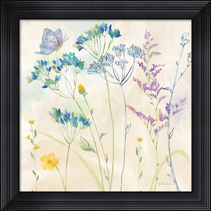 Framed Wildflower Garden II Print