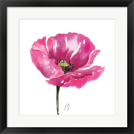 Framed Poppies Tempo I Print