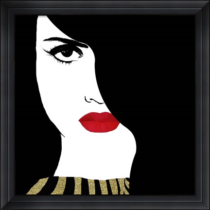 Framed Francesca Gold Print