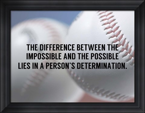 Framed Person&#39;s Determination Print