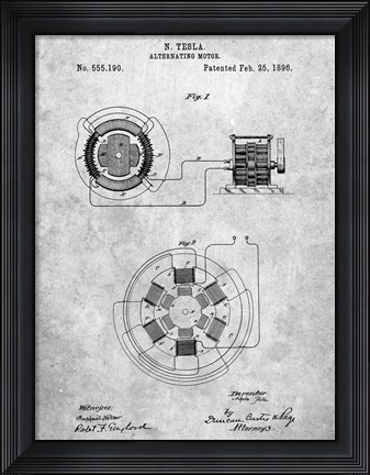 Framed Alternating Motor A Print