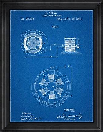 Framed Alternating Motor B Print