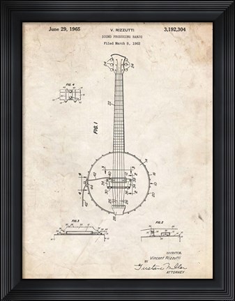 Framed Banjo C Print