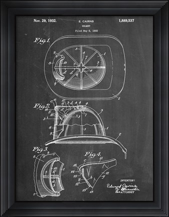 Framed Cairns Helmet Print