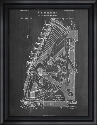 Framed Calculator Print