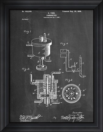 Framed Carbureter Print