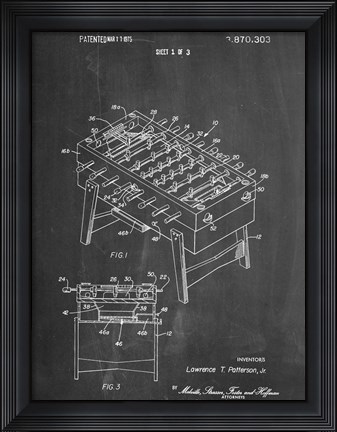 Framed Fooseball Print