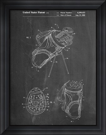 Framed Golf Bag Print