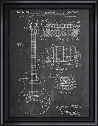 Framed Guitar Print