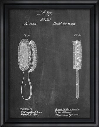 Framed Hair-Brush Print