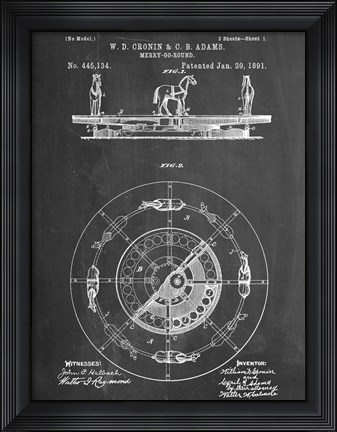 Framed Merry Go Round Print