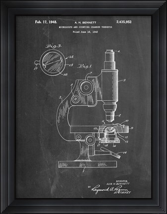 Framed Microscope Print