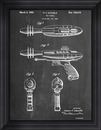 Framed Ray Gun Print
